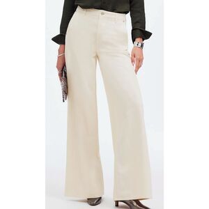 MADEWELL Sweep Wide Leg Jeans In Vintage Ivory Size 31 NEW